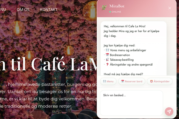 Cafe LaMira AI Customer Service
